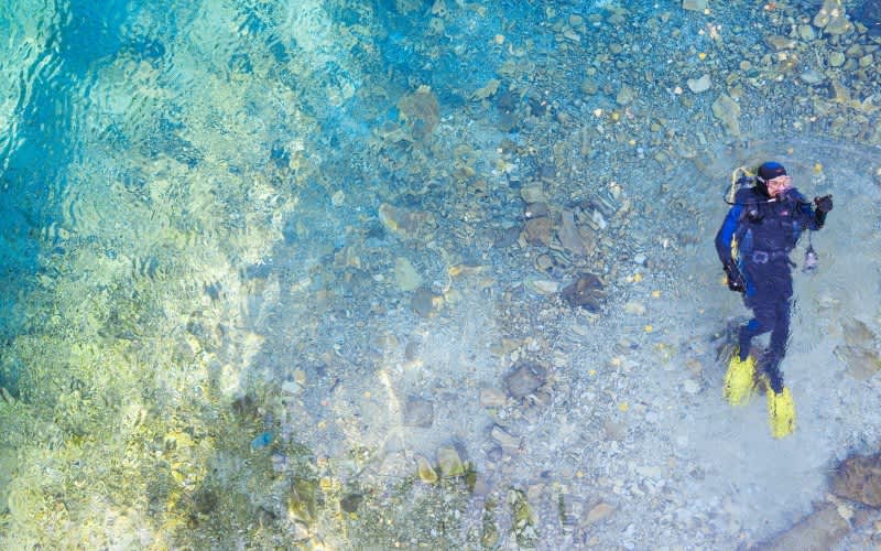 Gökpınar Gölü'nde Dalış